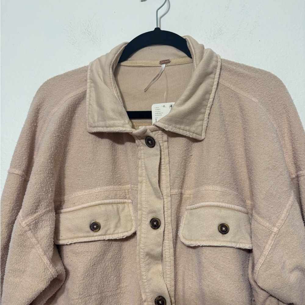 Free People Ruby Shacket Oversized Large NWT - Picture 6 of 14